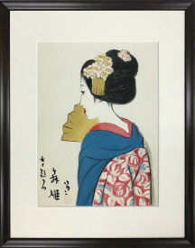 絵画 竹久 夢二 舞姫/インテリア 額入り 額装込 風景画 油絵 ポスター アート アートパネル リビング 玄関 プレゼント モダン アートフレーム 飾る Lサイズ おしゃれ 壁掛け 絵