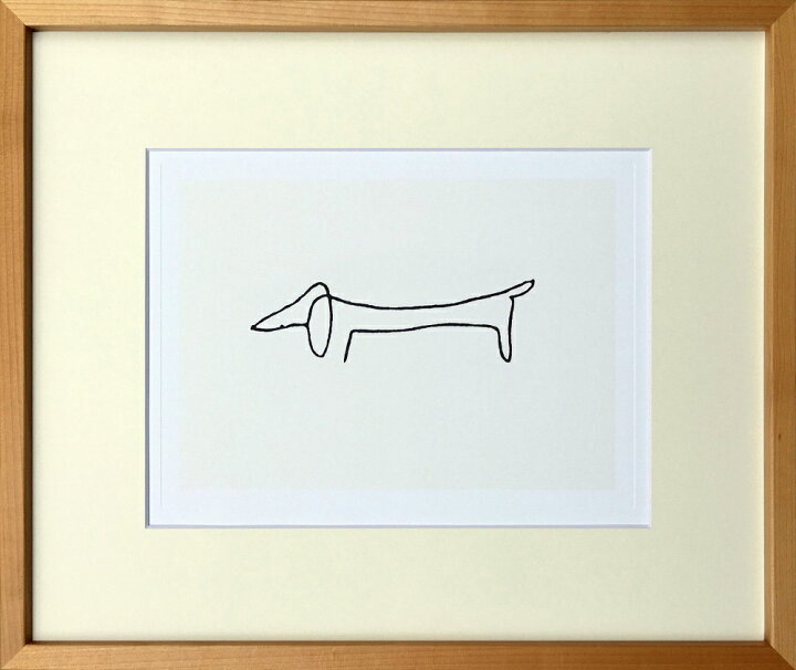楽天市場 名画アートフレーム 犬 Le Chien パブロ ピカソ Pablo Picasso 額入り 絵画 絵 壁掛け アート リビング 玄関 トイレ インテリア かわいい 壁飾り 癒やし プレゼント ギフト アートパネル ポスター アートフレーム おしゃれ Llサイズ 巣ごもり 絵画 壁飾り