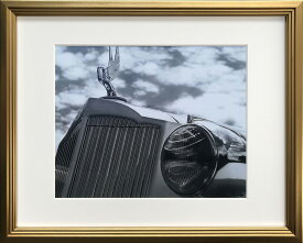 絵画 リチャード ジェームス Packard インテリア クラシックカー アート ギフト リビング 玄関 廊下 壁飾り 額付き モノクロ クール プレゼント 部屋に飾る アートフレーム Mサイズ おしゃれ 壁掛け 絵