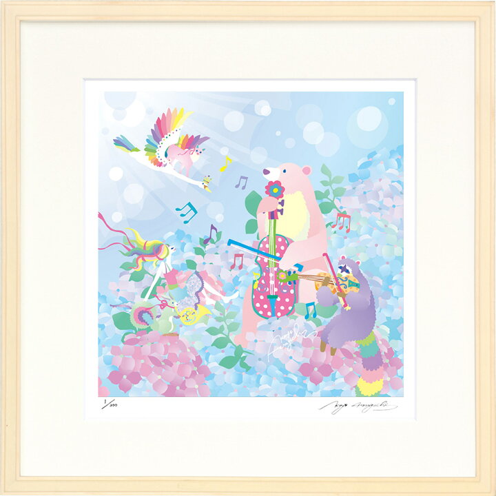 楽天市場】絵画 ホラグチ カヨ 響け空まで インテリア 壁 に飾る絵 