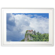 【スーパーSALE10％OFF】版画 古城に思いをはせて (Ray.H)インテリア 壁掛け 額入り 風景画 ポスター ア…