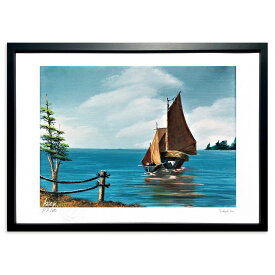 版画 ジャンク (Issey)インテリア 壁掛け 額入り 風景画 ポスター アート リビング 玄関に飾る 風水 プレゼント モダン アートフレーム