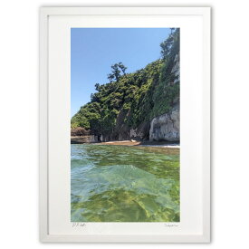 版画 版画　Paradise (cojyoco)インテリア 壁掛け 額入り 風景画 ポスター アート リビング 玄関に飾る 風水 プレゼント モダン アートフレーム