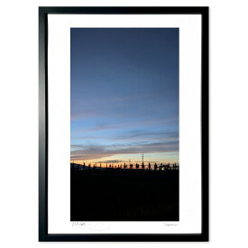 版画 マジックアワー (Key Sky)インテリア 壁掛け 額入り 風景画 ポスター アート リビング 玄関に飾る 風水 プレゼント モダン アートフレーム