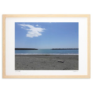 版画 海を眺めて (光恵)インテリア 壁掛け 額入り 風景画 ポスター アート リビング 玄関に飾る 風水 プレゼント モダン アートフレーム
