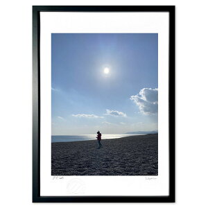 版画 冬の海 (Y henmi)インテリア 壁掛け 額入り 風景画 ポスター アート リビング 玄関に飾る 風水 プレゼント モダン アートフレーム