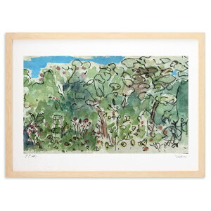 版画 saturday in the park (megumi koyama)