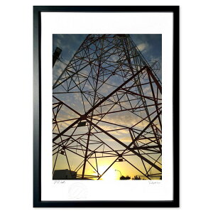 版画 日の出 (Gan)インテリア 壁掛け 額入り 風景画 ポスター アート リビング 玄関に飾る 風水 プレゼント モダン アートフレーム