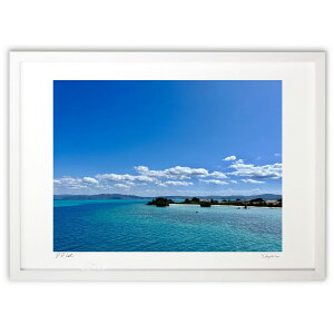 版画 生まれ変わった日の海 (NOBUSUN)インテリア 壁掛け 額入り 風景画 ポスター アート リビング 玄関に飾る 風水 プレゼント モダン アートフレーム