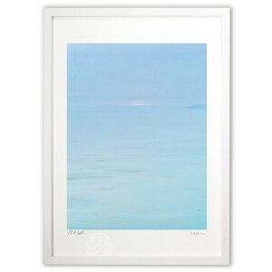 版画 光、海の彼方に。(縦) (榎本高行)インテリア 壁掛け 額入り 風景画 ポスター アート リビング 玄関に飾る 風水 プレゼント モダン アートフレーム