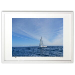 版画 夏の海 (Y Shibata)インテリア 壁掛け 額入り 風景画 ポスター アート リビング 玄関に飾る 風水 プレゼント モダン アートフレーム