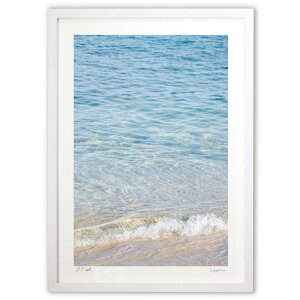 版画 海 (mayu)インテリア 壁掛け 額入り 風景画 ポスター アート リビング 玄関に飾る 風水 プレゼント モダン アートフレーム