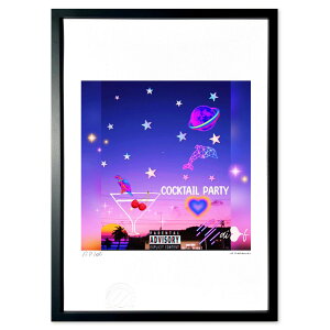 版画 風景写真と絵画 夜空のカクテルパーティ〜この素晴らしき世界&一番星に乾杯〜 (古川 愛)