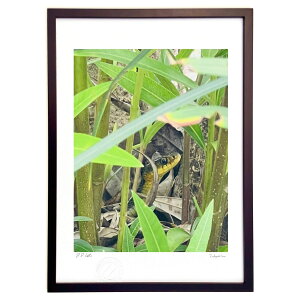 版画 かくれんぼ (cafe-Bon-)インテリア 壁掛け 額入り 風景画 ポスター アート リビング 玄関に飾る 風水 プレゼント モダン アートフレーム