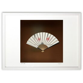 【スーパーSALE半額】版画 扇面　うさぎ (白井潤山)インテリア 壁掛け 額入り 風景画 ポスター アート リビング 玄関に飾る 風水 プレゼント モダン アートフレーム