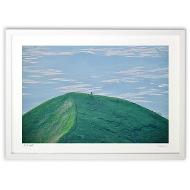 版画 ん，誰かいる (mitan)インテリア 壁掛け 額入り 風景画 ポスター アート リビング 玄関に飾る 風水 プレゼント モダン アートフレーム