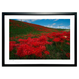 版画 秋日和の彩り (ramble)インテリア 壁掛け 額入り 風景画 ポスター アート リビング 玄関に飾る 風水 プレゼント モダン アートフレーム