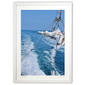 版画 俺の海 (mitan)インテリア 壁掛け 額入り 風景画 ポスター アート リビング 玄関に飾る 風水 プレゼント モダン アートフレーム