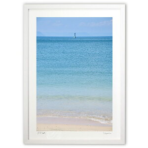 版画 海 (mitan)インテリア 壁掛け 額入り 風景画 ポスター アート リビング 玄関に飾る 風水 プレゼント モダン アートフレーム