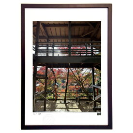 版画 秋の額縁 (マッキー)インテリア 壁掛け 額入り 風景画 ポスター アート リビング 玄関に飾る 風水 プレゼント モダン アートフレーム