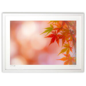 版画 淡彩紅葉 (bluewoods07)インテリア 壁掛け 額入り 風景画 ポスター アート リビング 玄関に飾る 風水 プレゼント モダン アートフレーム