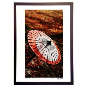 版画 和傘 (kaz photo)インテリア 壁掛け 額入り 風景画 ポスター アート リビング 玄関に飾る 風水 プレゼント モダン アートフレーム