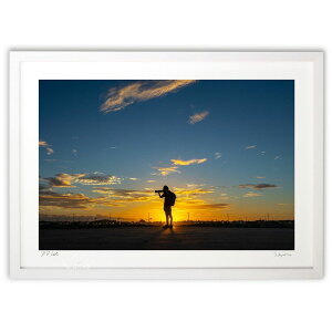 版画 アオハル (MIYABI_photo)インテリア 壁掛け 額入り 風景画 ポスター アート リビング 玄関に飾る 風水 プレゼント モダン アートフレーム