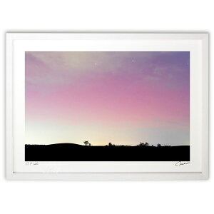 版画 低緯度オーロラ、北海道 (橋真澄)インテリア 壁掛け 額入り 風景画 ポスター アート リビング 玄関に飾る 風水 プレゼント モダン アートフレーム