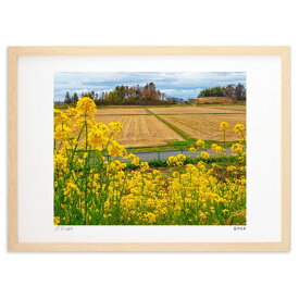 【スーパーSALE半額】版画 田園 (白ウサギ)インテリア 壁掛け 額入り 風景画 ポスター アート リビング 玄関に飾る 風水 プレゼント モダン アートフレーム