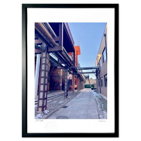 版画 工場ギャラリー (ma-sa)インテリア 壁掛け 額入り 風景画 ポスター アート リビング 玄関に飾る 風水 プレゼント モダン アートフレーム