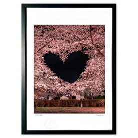 版画 Sakura (Kouki)インテリア 壁掛け 額入り 風景画 ポスター アート リビング 玄関に飾る 風水 プレゼント モダン アートフレーム