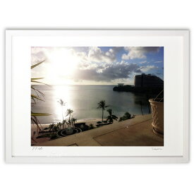 【スーパーSALE10％OFF】版画 光が刻む道-Waikiki’s Golden Ribbon- (光采 絢)