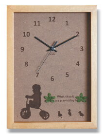 時計 Join us! Tricycle Boy/NA/掛け時計 置き時計 ウォールクロック インテリア 壁掛け 時刻 ギフト プレゼント 新築祝い おしゃれ 飾る かわいい アート Sサイズ