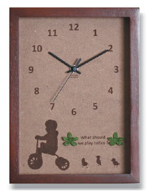 時計 Join us! Tricycle Boy/BR/掛け時計 置き時計 ウォールクロック インテリア 壁掛け 時刻 ギフト プレゼント 新築祝い おしゃれ 飾る かわいい アート Sサイズ