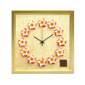 時計 FrangiPani Clock2 PK/NA/掛け時計 置き時計 ウォールクロック インテリア 壁掛け 時刻 ギフト プレゼント 新築祝い おしゃれ 飾る かわいい アート Sサイズ