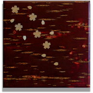 壁掛け 絵画 桜皮細工（かばざいく）桜 樺細工/インテリア 額入り 額装込 風景画 油絵 ポスター アート …