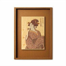 【スーパーSALE10％OFF】本格木工細工 木はり絵手作りキット「ポッペンを吹く娘」 ミディアムレベル/額なし インテリア 子供部屋 プレゼント アート ギフト 絵画 Sサイズ おしゃれ 壁掛け 絵