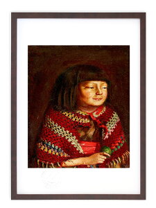【抽選ポイント100%バック】版画 絵画 名画 日本画 麗子微笑 (れいこびしょう) 岸田劉生 インテリア 壁掛け 額入り アート アートパネル モダン アートフレーム おしゃれ