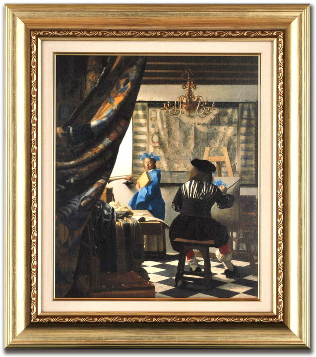 楽天市場 絵画 絵画芸術 フェルメール インテリア 壁掛け 額入り 額装込 風景画 油絵 ポスター アート アートパネル リビング 玄関 プレゼント モダン アートフレーム おしゃれ 飾る Llサイズ 巣ごもり 絵画 壁飾り 風景専門店あゆわら