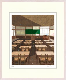 絵画 はり たつお 登米市 教育資料館(宮城県) インテリア 壁 に飾る絵 リビング 玄関 ギフト 子ども部屋 かわいい 元気になる絵 プレゼント アート フレーム付 壁飾り 額縁付き 御祝 贈り物 おしゃれ 壁掛け 絵 Lサイズ