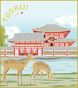 【抽選ポイント100%バック】色紙 色紙掛けなし 色紙絵 和風 東大寺 モダン 掛軸 床の間 和室 おしゃれ 壁掛け 絵