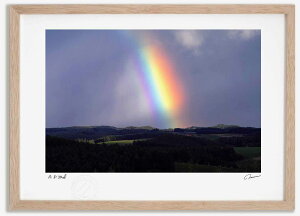 【抽選ポイント100%バック】アートフォト 絵画 丘の虹6 高橋真澄/インテリア 額入り 額装込 風景画 油絵 ポスター アート アートパネル リビング 玄関 プレゼント モダン アートフレーム 飾