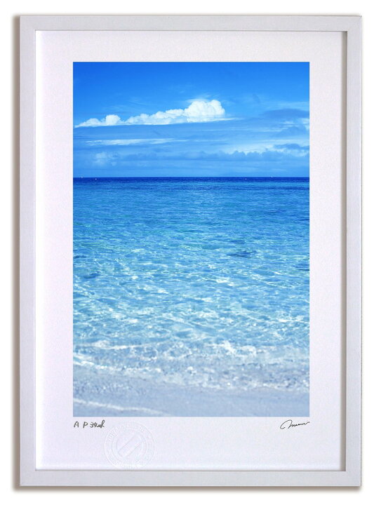 楽天市場 アートフォト 絵画 壁掛け パラオ プライベートビーチ 海 額入り 額装込 風景画 絵画 絵 壁掛け アート リビング 玄関 トイレ インテリア かわいい 壁飾り 癒やし プレゼント ギフト アートパネル ポスター アートフレーム おしゃれ 飾る Mサイズ 巣ごもり