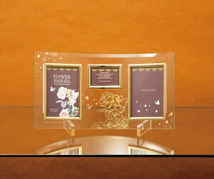 【抽選ポイント100%バック】フォトフレーム フラワーフェアリーズ ガラスフォトフレーム 3ウィンドー/インテリア 壁掛け 立てかけ 記念 写真 飾り ギフト プレゼント 出産祝い 結婚祝い 写