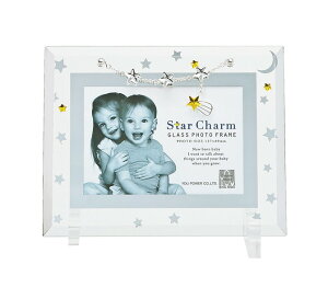 【抽選ポイント100%バック】フォトフレーム ゆうパケット スターチャーム ガラスフォトフレーム 1ウィンドー/インテリア 壁掛け 立てかけ 記念 写真 飾り ギフト プレゼント 出産祝い 結婚