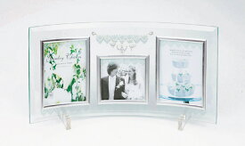 フォトフレーム ジュエリー チャームガラス フォトフレーム 3ウィンドー/インテリア 壁掛け 立てかけ 記念 写真 飾り ギフト プレゼント 出産祝い 結婚祝い 写真立て おしゃれ 飾る かわいい Sサイズ