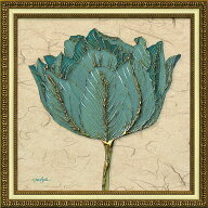 【スーパーSALE10％OFF】絵画 ダイアン スティムソン「ゴールド ターコイズ チューリップ」/インテリア …