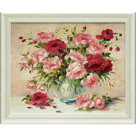 【スーパーSALE10％OFF】絵画 ファザーニ「メロディ ウィズ ローズ」/インテリア 額入り 額装込 風景画 …