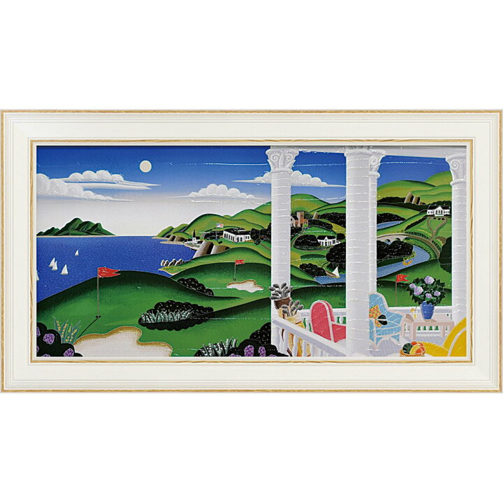 楽天市場】絵画 トーマス マックナイト「シーサイド ゴルフ 