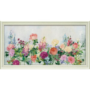 【抽選ポイント100%バック】絵画 ジュリア プリントン「カッティング ガーデン」/インテリア 額入り 油絵 ポスター アート アートパネル リビング 玄関 プレゼント モダン アートフレーム